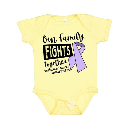 

Inktastic Our Family Fights Together Testicular Cancer Awareness Gift Baby Boy or Baby Girl Bodysuit