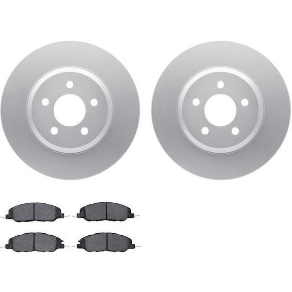 Front Brake Pad and Rotor Kit - Compatible with 2007 - 2009, 2012 - 2014 Ford Mustang 2008 2013