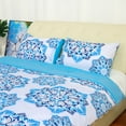 thumbnail image 2 of PiccoCasa 3 Pieces Bed in a Bag Comforter Set with 2 Pillowcases, Blue Queen, 2 of 6
