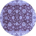 thumbnail image 1 of Ahgly Company Indoor Round Oriental Blue Traditional Area Rugs, 7' Round, 1 of 4