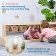thumbnail image 5 of ECR4Kids Wooden Single-Sided Bi-Directional Mirror, Montessori Furniture, Natural, 5 of 10