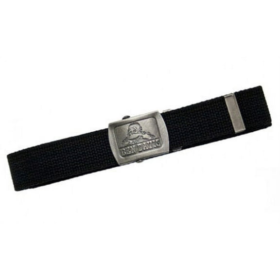 Ben Davis Cotton Belt Canvas Military 53" Long Web Belt Black #17