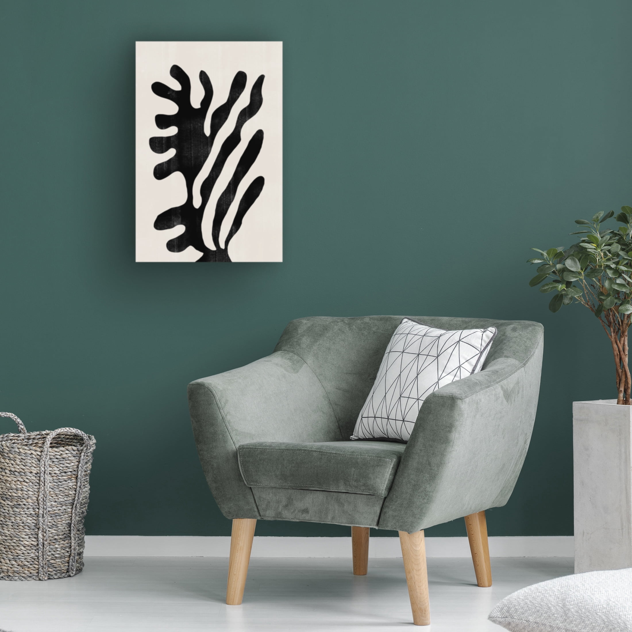 Trademark Fine Art THE MIUUS STUDIO Abstract Plant No1 Canvas Wall Art