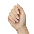 thumbnail image 3 of KISS imPRESS Modern French Tip Medium Almond Press-on Nails, White, 30 Pieces, 3 of 11