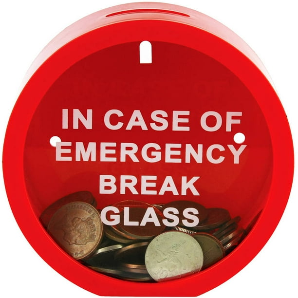 Fairly Odd Novelties Emergency Money Box In Case Of Emergency Break Glass Walmart Com Walmart Com