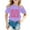 Purple, variant on BOOMNY Baby Girls Tshirts Short Sleeve Casual Big Sister Letter Printed T Shirts Lightweight Loose Summer Shirt Tops Leisure Girl's Clothes