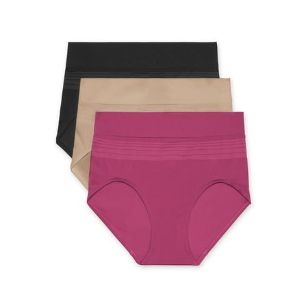 Warners® Blissful Benefits Women's Dig-Free Seamless Brief 3-Pack