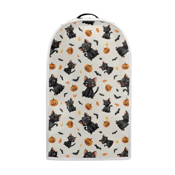 HELLHERO Cat Pumpkin Pattern Dust Cover 1Pcs Polyester 15.94"H x 9.45"L x 7.28"W for Kitchen Home Waterproof