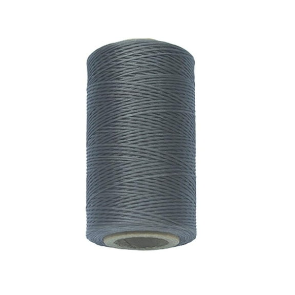 260M 150D Waxed Thread Cord Upholstery Leather Craft Heavy Duty Sewing Stitching - Dark Grey
