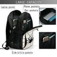 thumbnail image 4 of Balery Spiders On The Web 1 Mochila con carga USB para hombre y mujer - Mochila impermeable y antirrobo para portátil con puerto USB para viajes, trabajo, estudios y universidad, 4 of 7