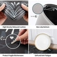 thumbnail image 5 of Anti Fatigue Comfort Kitchen Standing Desk Mat Decorative Ergonomic Floor Pad Kitchen Rug Waterproof Stain Resistance Non Slip Kitchen Set, 17.3''''x27.6''''+17.3''''x47.2'''', Eat Well, 5 of 6