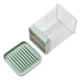 thumbnail image 3 of Cook With Color Speed Slicer Cup, 1.25 Cup Measuring Container with Stainless Steel Blades, Fruit and Vegetable Slicer, Sage, 3 of 5