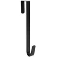 thumbnail image 2 of Colgador de corona de 15 "para puerta de entrada, decoración navideña, gancho único de Metal sobre la puerta, negro, 2 of 6