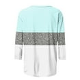thumbnail image 4 of Otvok 3/4 Sleeve T-Shirt Women'S 2025 Spring Summer Regular Printed Round Neck Three Quarter Sleeve Tshirt, 4 of 6