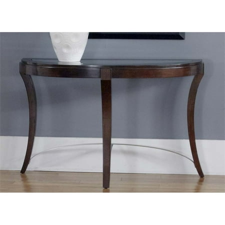 Avalon Console - Liberty Furniture Avalon Glass Top Console Table in Dark Truffle