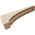 thumbnail image 6 of 4"W x 24"D x 8"H Thin Rivera Rough Cedar Woodgrain TimberThane Corbel, Primed Tan, 6 of 6