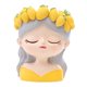 thumbnail image 5 of Maceta con forma de niña con frutas en la cabeza, ideal para el hogar y la oficina. Estilo A, 5 of 9