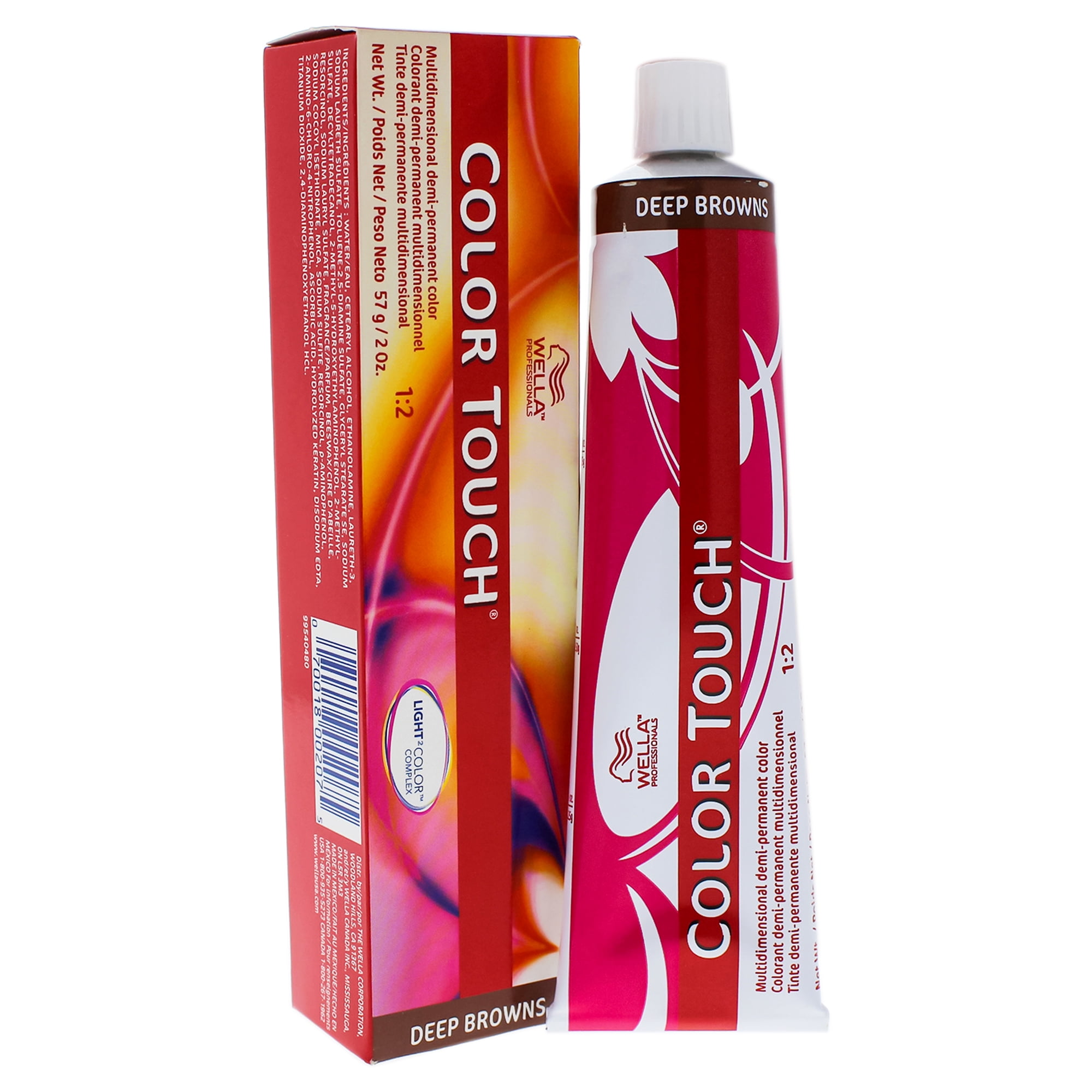 Color Touch Demi-Permanent Color - 5 75 Light Brown-Brown Red-Violet by  Wella for Unisex - 2 oz Hair Color 