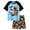 Blue Sports Balls, variant on Aideaone Boys' Pajamas Set Short Sleeves Tops & Shorts 2-Piece Printed Kid Sleepwear Pajamas Set for Boys 6-14Y