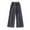 Q12 cute clothes for girls Grey, variant on Girl's Embroidered Wide Leg Jeans Elastic Waist Denim Pants Baggy Straight Leg Trousers with Pockets Y2K Clothes Flare Jeans Juniors