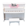 thumbnail image 3 of 6xMini Piano Con Silla Decoración BJD Para Muebles De Decoración De Casa De Muñecas 1:12, 3 of 8
