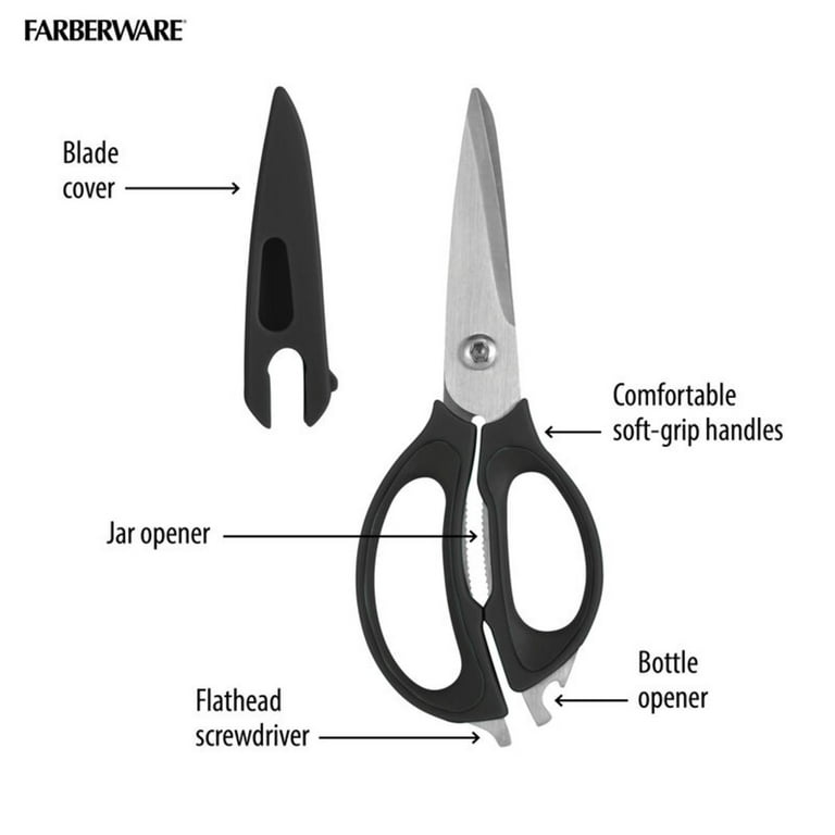 Multipurpose Kitchen Shears by WELLSTAR, Come Apart Heavy Duty German  Stainless Steel Food Scissors for Cutting Meat Poultry Chicken Vegetable,  Plus