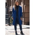 thumbnail image 2 of Roaman's Women's Plus Size Knee Length Hooded Nylon Jacket, 2 of 6