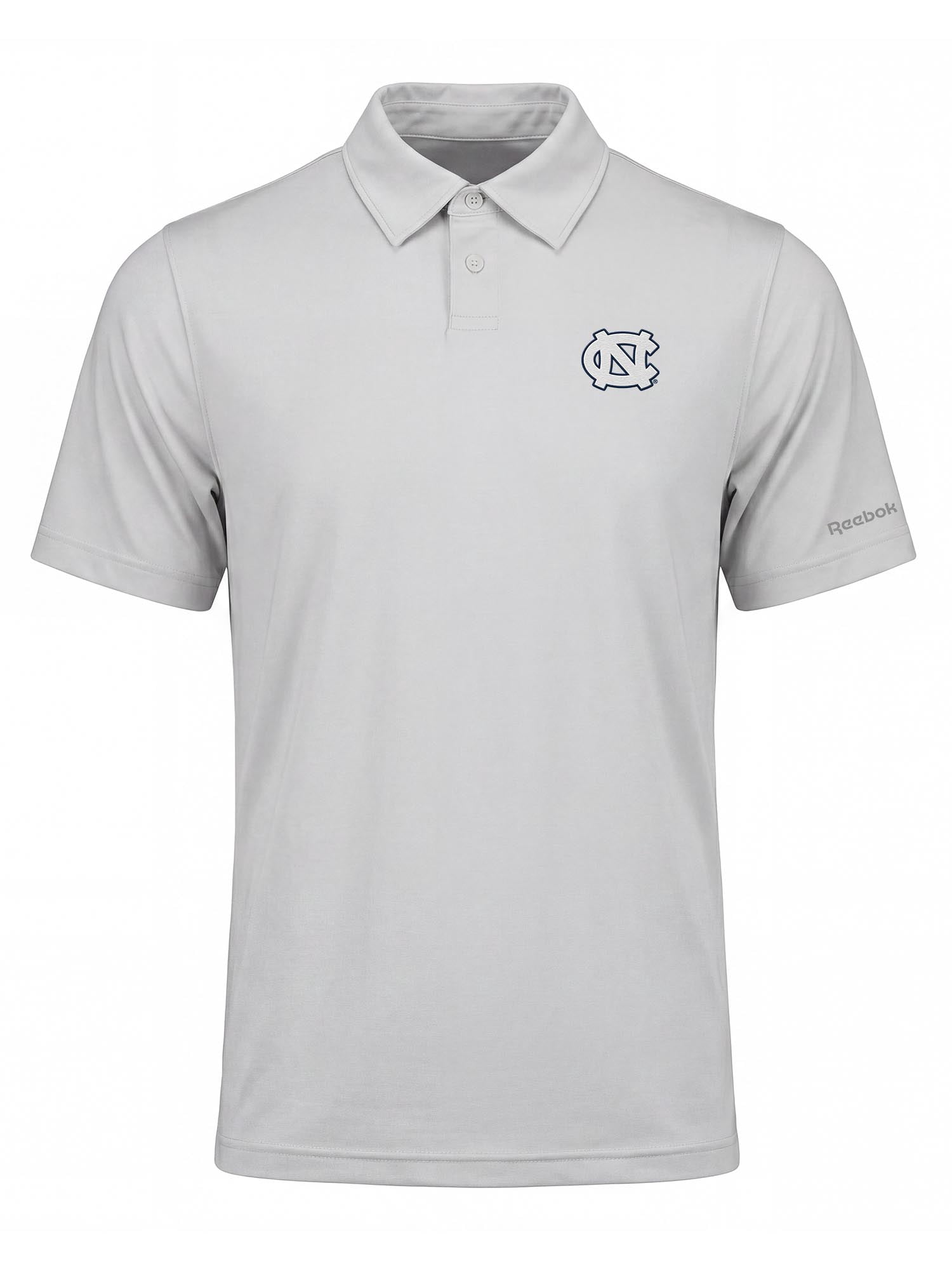 North Carolina Tar Heels Reebok Mens Gray Short Sleeve Polo Shirt