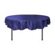 thumbnail image 1 of Mantel redondo de satén nupcial LA Linen 72 pulgadas azul real, 1 of 1