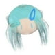 thumbnail image 5 of Llavero con cabeza de muñeca de peluche, adorable llavero de juguete de peluche para mochila, fiesta para niños y niñas Azul, 5 of 9