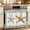 SteelBlue Peru, variant on Farmhouse Cow Oven Skirt Curtain 32"Wx24"L,Waterproof Ruffled Stove Cover Skirt with 8 Ribbon Ties,Country Sunflowers Pig Cabin Barn Wooden Decorative Oven Door Curtains for Kitchen Cabinet Storage