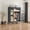Gray, variant on Holiday Deal:Portable Closet Organizers, Clothing Storage, Wardrobe with 6 Shelves and Hanging Rod, Free Standing Closet Clothes Organizer for Bedroom ,rental housing Non-Woven Fabric Cover , Brown