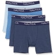 thumbnail image 1 of Nautica - Paquete de 4 Calzoncillos elásticos para Hombre, 2 Peacoat Heather/Dutch Heather/Sea Mist Heather, M, 1 of 1