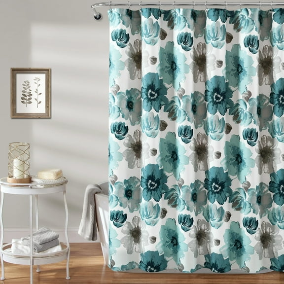 Polyester Shower Curtain, 72"x 72" Waterproof Fabric Shower Curtains for Bathroom, Blue