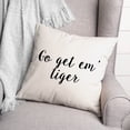 thumbnail image 2 of Creative Products Go Get Em' Tiger 16x16 Spun Poly Pillow, 2 of 2