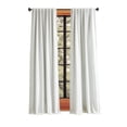 thumbnail image 2 of Martha Stewart, Spellbound Curtain Panel Pair, White, Pole Top/Back Tab, Black out, Indoor, Adult, 2 Piece Set, 50" x 84", 2 of 16
