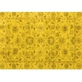 thumbnail image 1 of Ahgly Company Indoor Rectangle Abstract Yellow Modern Area Rugs, 2' x 3', 1 of 4