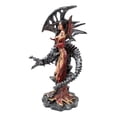 thumbnail image 2 of Hada Dragon Guardian Rojo Estatua Mistica Decorativa Resina, 2 of 8