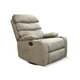 thumbnail image 2 of Sillón Reclinable De Tela Manual Moderno Mecedora Beige Liso, 2 of 6