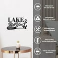 thumbnail image 5 of Metal Lake Life with Anchor Wall Art Decor Lake House Cabin Metal Wall Art Hanging Decor Signs Life is Better Accent Wall Sculpture Statues, 5 of 8