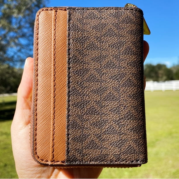 Michael Kors Jet Set Travel Small Zip Around Card Case Wallet
