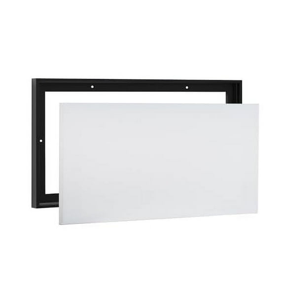 PIXY CANVAS Value Pack of 20x36 Stretched Canvas 3/4 (0.75) inch deep and Floater Frame for Your Paintings/Artwork/Wall Art/Wall Decor (Black, 20 x 36 inch, Landscape)