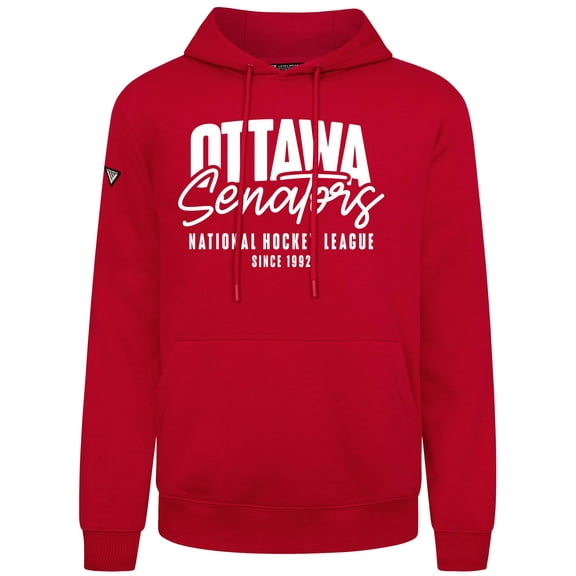 Men's Levelwear  Red Ottawa Senators Podium Response Pullover Hoodie