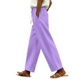 thumbnail image 6 of ZSQDM Women's Casual Pants Women's Casual Pants Purple women casual pants Polyester S, 6 of 7