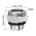 thumbnail image 2 of Unique Bargains M12x1.5mm Male Threaded Aluminum Air Compressor Oil Level Gauge Sight Glass, 2 of 5