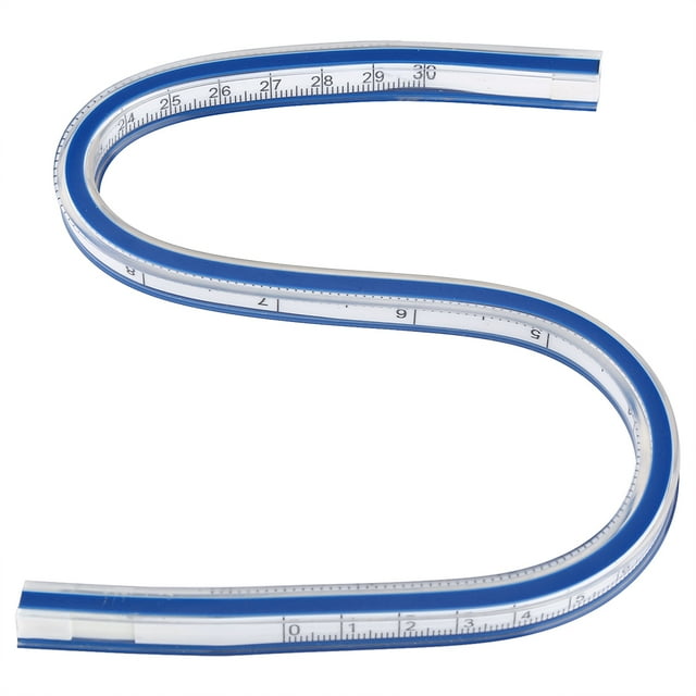 Rdeghly Règle Courbe Flexible Outil de Mesure pour Dessiner Peinture Graphique et Design de Vêtements, Règle de Peinture, Règle Courbe Flexible