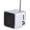 Silver, variant on Hevirgo TD V26 Mini Portable Sound Speaker TF Card FM Radio AUX Stereo Music Player