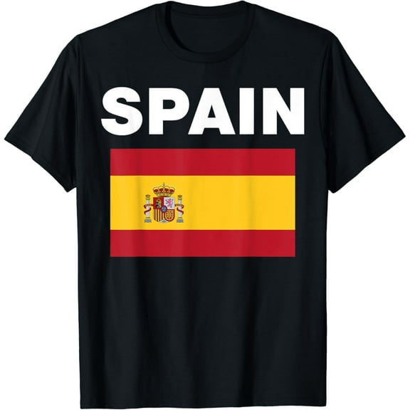 t-shirt Spain Spanish Flag Heritage T-Shirt mens t shirt，black，women，funny，misfits，men，journey