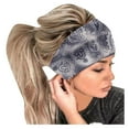 thumbnail image 2 of IDALL Bandanas for Women,Head Scarf Women Print Headband Elastic Head Wrap Hair Band Bandana Headband Hair Scarf,Headbands for Women Grey, 2 of 4
