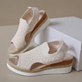 thumbnail image 5 of MKLEKYY Sandalias Ortopédicas para Mujer, Sandalias Elásticas de Tela Con Boca de Pez A La Moda de Verano para Mujer, Sandalias Con Plataforma y Cuña, 5 of 5